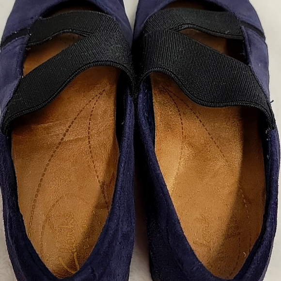Clark's Daelyn Villa Navy Suede Shoes Size 5 - Picture 8 of 11